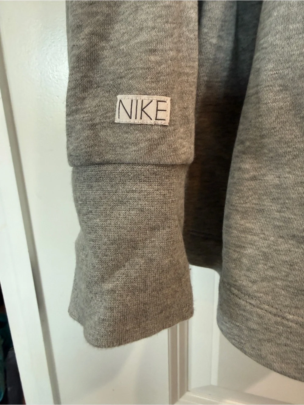Nike Light Grey Snap-Front Sweatshirt Jacket